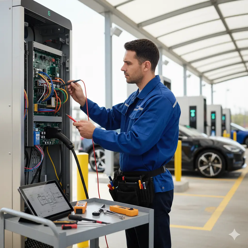 Estações de carregamento de veículos elétricos em postes de energia: uma nova solução para motoristas urbanos